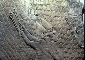 Assyrian Slingers, palác Sennacheribs, Ninive